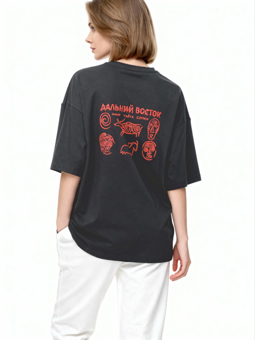 Футболка оверсайз ДВ/Петроглиф от АИР