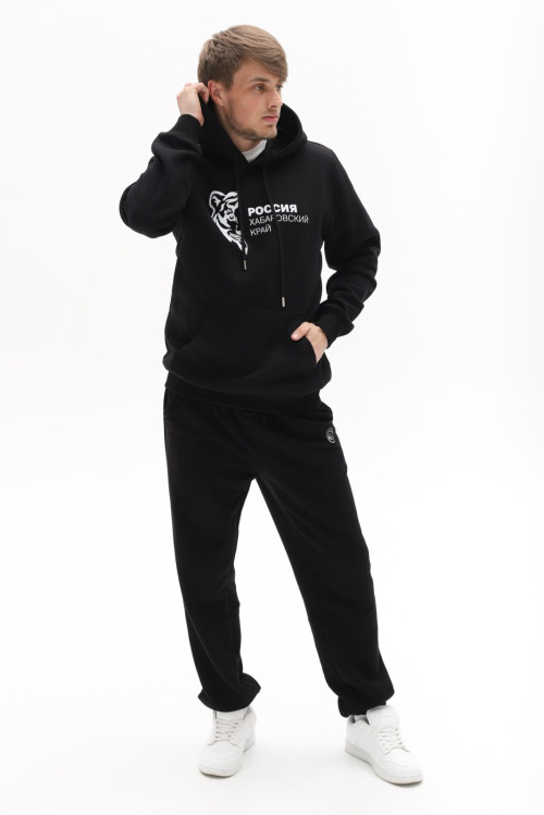 Джемпер мужской черный принт тигр от АИР