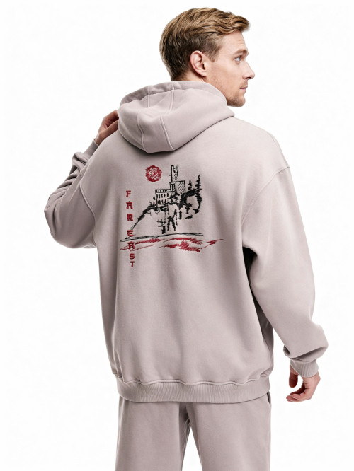 Худи оверсайз вышивка Утес от АИР