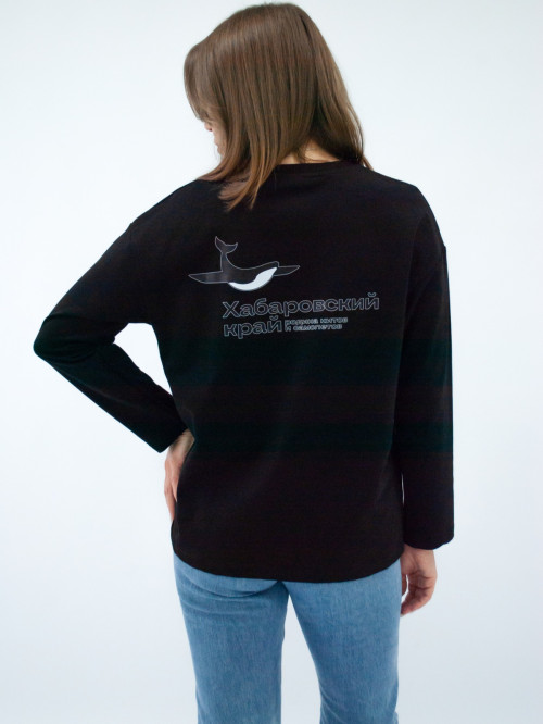 Джемпер женский черный принт кит от АИР