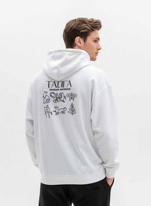 Худи оверсайз вышивка Тайга от АИР