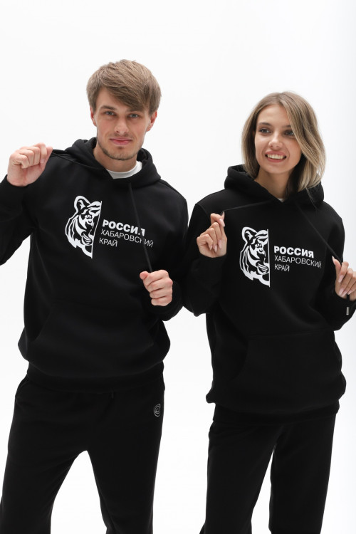 Джемпер мужской черный принт тигр от АИР