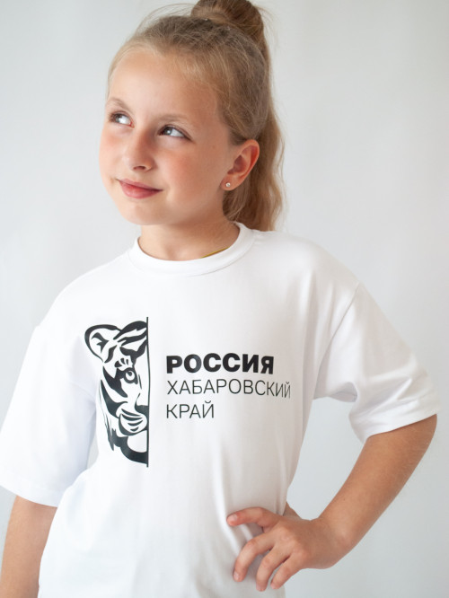 Футболка для девочки принт тигр от АИР