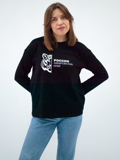 Джемпер женский черный принт тигр от АИР