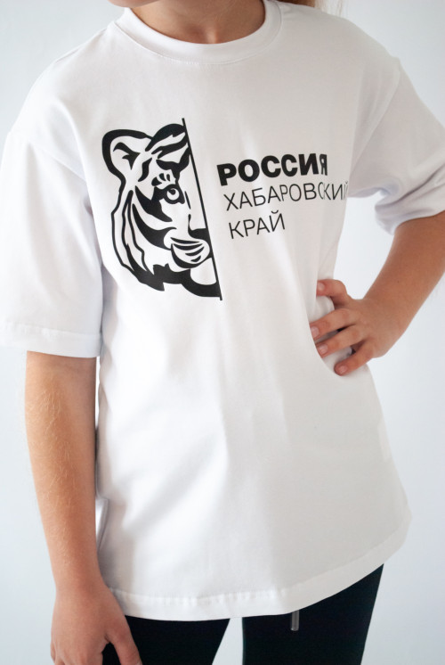 Футболка для девочки принт тигр от АИР