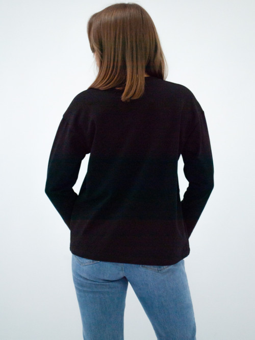 Джемпер женский черный принт тигр от АИР