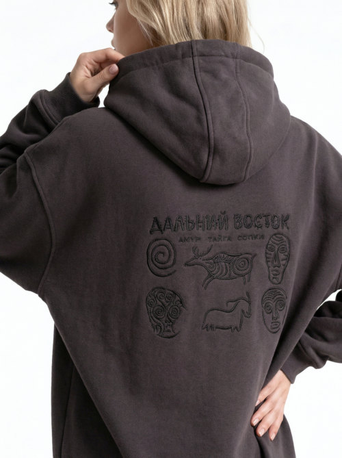 Худи оверсайз Спираль/Петроглиф от АИР