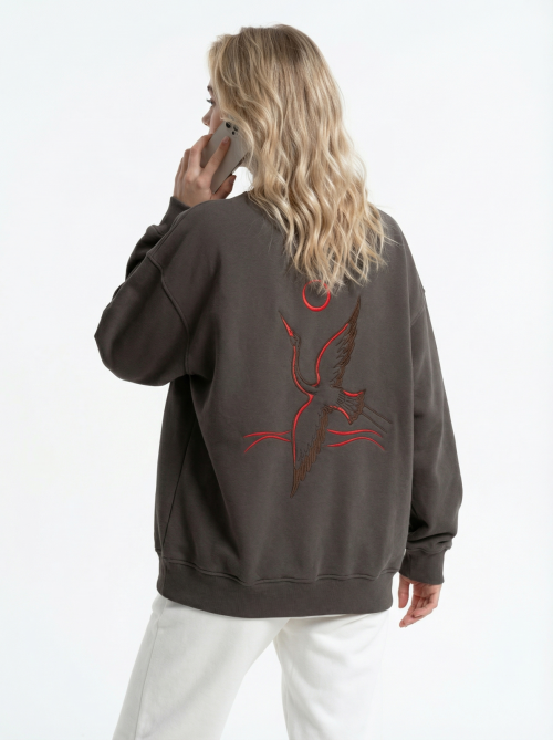 Свитшот оверсайз Хабаровск/Аист от АИР