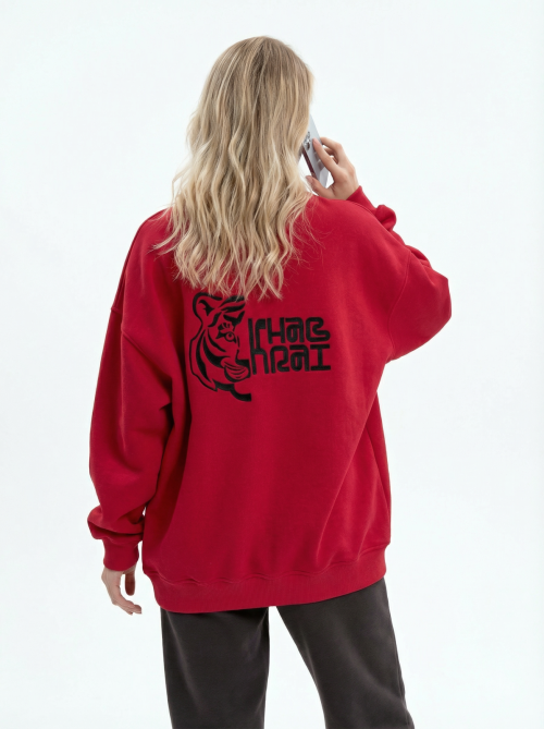 Свитшот оверсайз Хаб край/Тигр от АИР