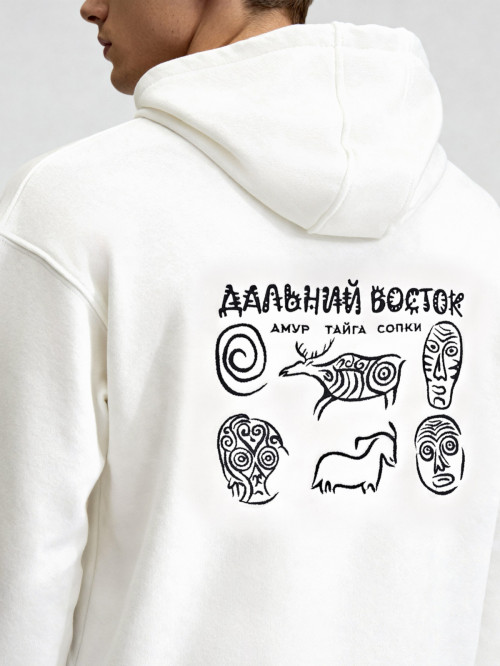 Худи оверсайз Спираль/Петроглиф от АИР