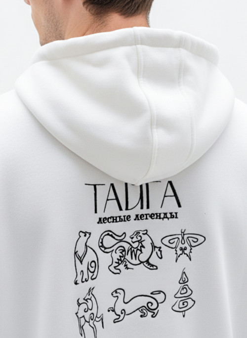 Худи оверсайз вышивка Тайга от АИР