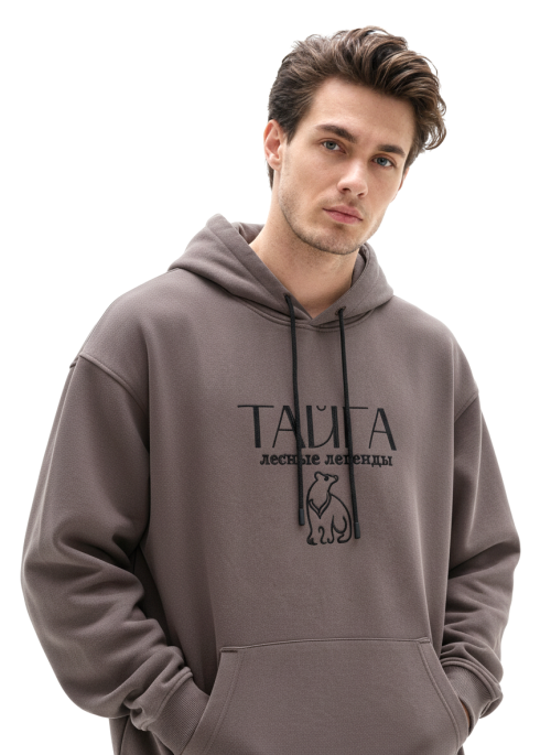 Худи оверсайз вышивка Тайга от АИР