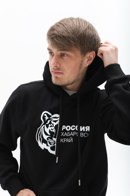 Джемпер мужской черный принт тигр от АИР