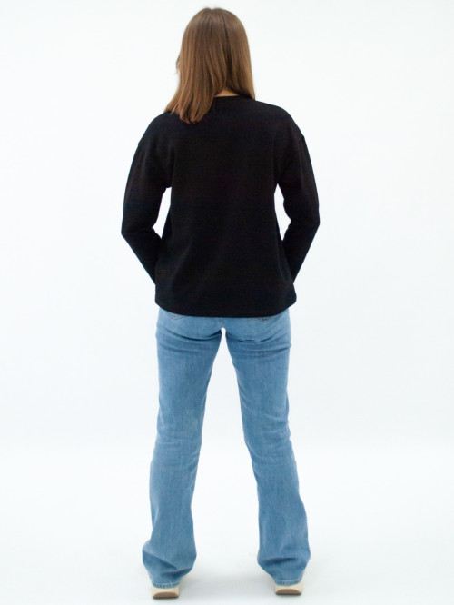 Джемпер женский черный принт тигр от АИР