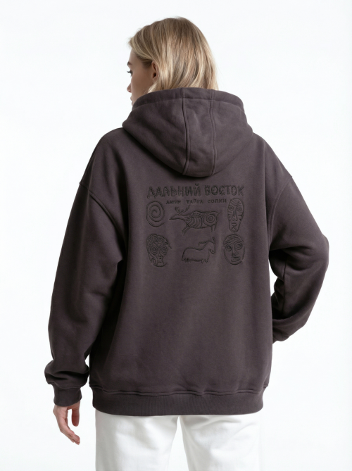 Худи оверсайз Спираль/Петроглиф от АИР