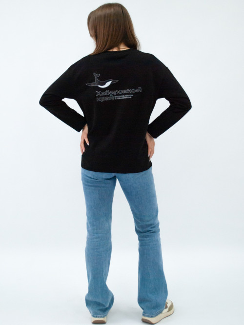 Джемпер женский черный принт кит от АИР