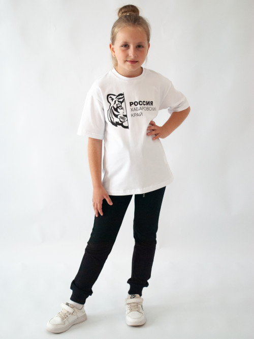 Футболка для девочки принт тигр от АИР