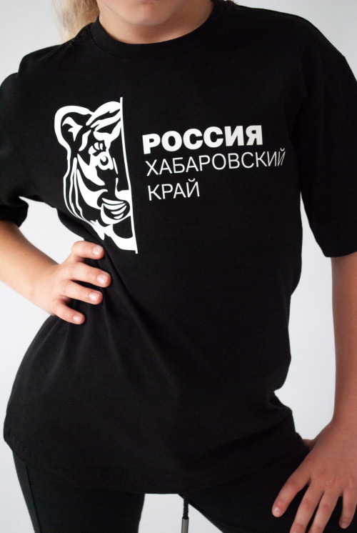 Футболка для девочки принт тигр от АИР