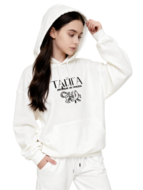 Худи оверсайз вышивка Тайга от АИР