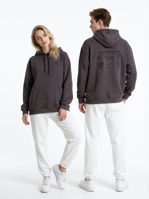 Худи оверсайз Спираль/Петроглиф от АИР