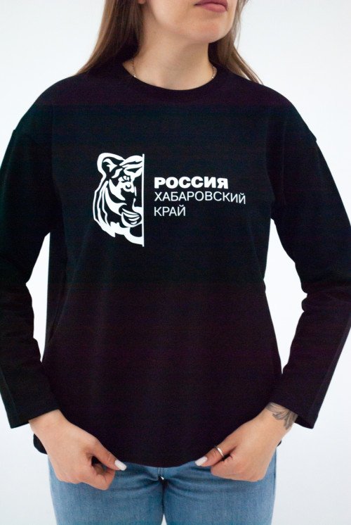 Джемпер женский черный принт тигр от АИР